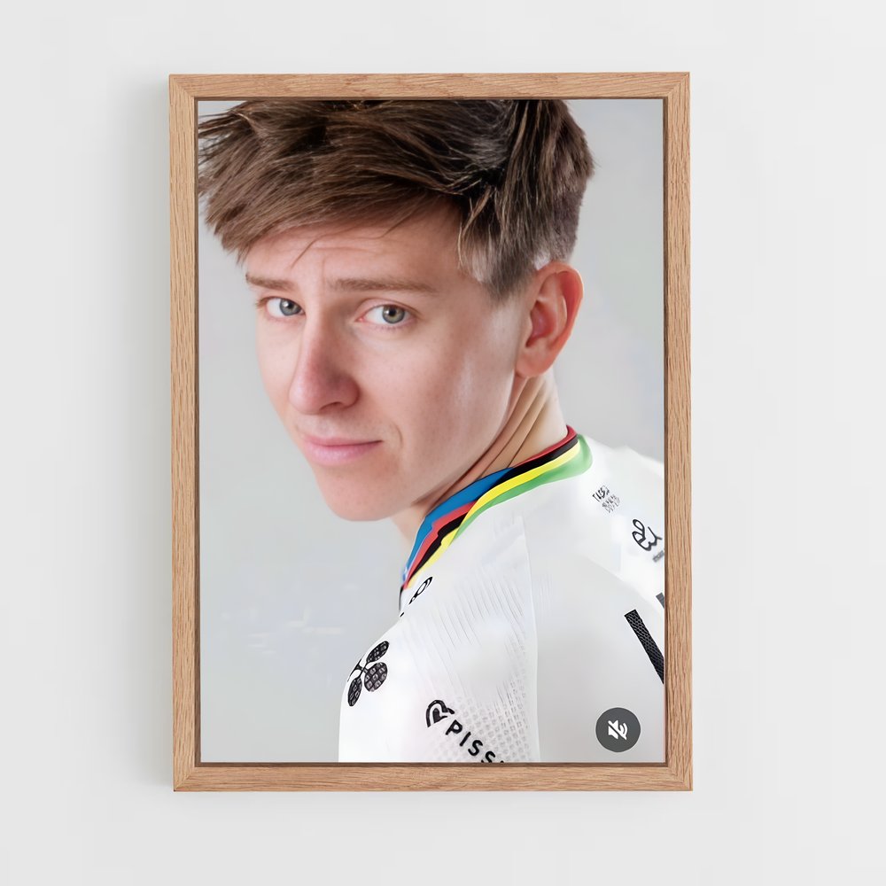 Poster Tadej en Action – affiche Cyclisme (vue 4)